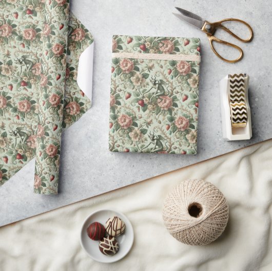 Papier Cadeau Péchés fraises - gothique baroque (Artisanat)
