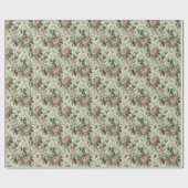 Papier Cadeau Péchés fraises - gothique baroque (Plat)