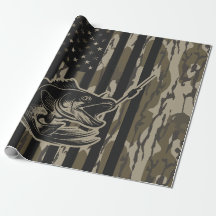 Pêcheur de basse Camo Drapeau Bottomland Camo