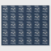 Papier Cadeau Pêcheur pêcheur pêcheur Anniversaire Pêche (Plat)