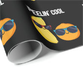 Papier Cadeau Peelin Cool Funny Fruit Pun Dark BG (Coin rond)