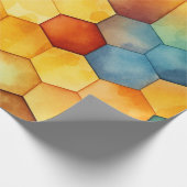 Papier Cadeau Peigne de miel coloré (Coin)