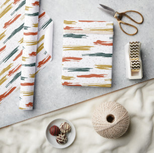 Papier Cadeau Peindre le Motif Abstrait