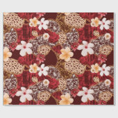 Papier Cadeau Peinture à la main Abstraite aquarelle Leopard Zeb (Plat)