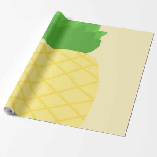 Papier Cadeau peinture à l'ananas (Déroulé)