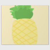 Papier Cadeau peinture à l'ananas (Plat)