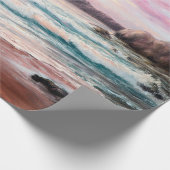 Papier Cadeau peinture à l'huile sur le beau coucher de soleil v (Coin)