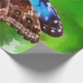 Papier Cadeau Peinture à papillon (Coin)
