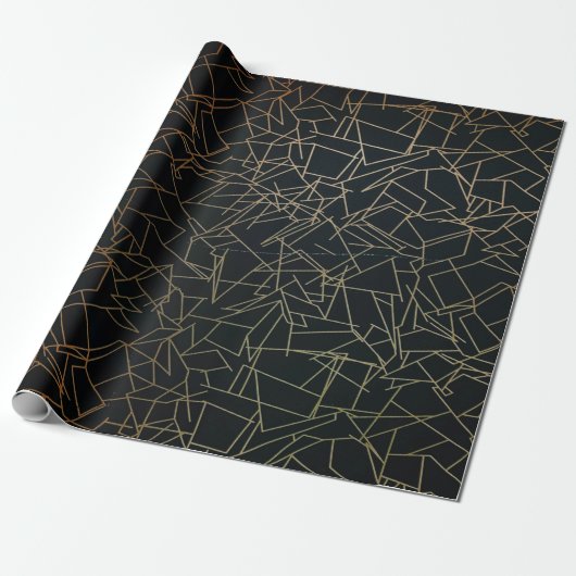 Papier Cadeau Peinture Abstraite (Déroulé)