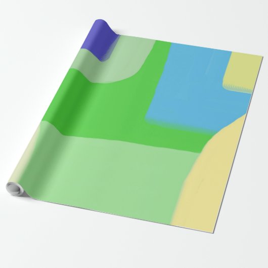 Papier Cadeau peinture abstraite (Déroulé)