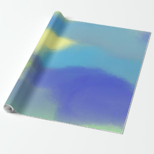 Papier Cadeau peinture abstraite à l'aquarelle