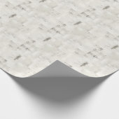 Papier Cadeau Peinture Abstraite Blanc Cassé (Coin)