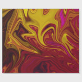 Papier Cadeau Peinture abstraite colorée (Plat)