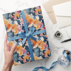 Papier Cadeau Peinture Abstraite Colorée