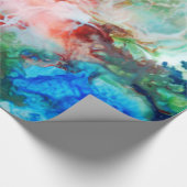 Papier Cadeau Peinture abstraite colorée de galaxie (Coin)