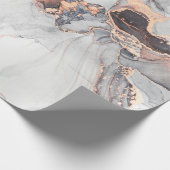 Papier Cadeau Peinture abstraite de luxe en encre d'alcool  (Coin)