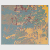 Papier Cadeau Peinture Abstraite. Encre image artisanale. Art mo (Plat)