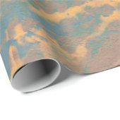 Papier Cadeau Peinture Abstraite. Encre image artisanale. Art mo (Coin rond)