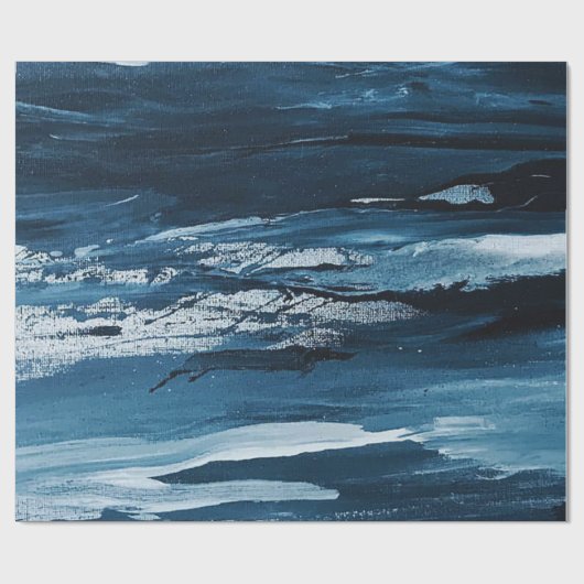 Papier Cadeau Peinture Abstraite moderne (Plat)