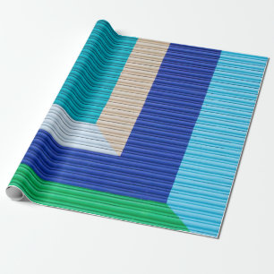 Papier Cadeau Peinture abstraite multicolore
