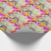 Papier Cadeau Peinture abstraite romantique à l'aquarelle d'orch (Coin)