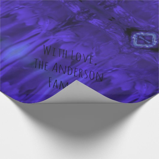 Papier Cadeau Peinture Abstraite violette (Coin)