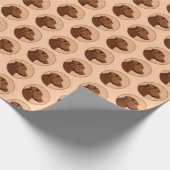 Papier Cadeau Peinture au chocolat de Labrador Retriever - Dog A (Coin)