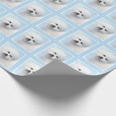 Papier Cadeau Peinture Bichon Frise - Cute Original Chien Art (Coin)