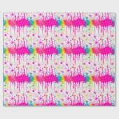 Papier Cadeau Peinture colorée (Plat)