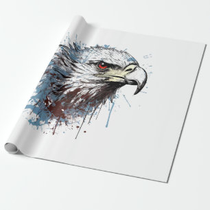 Papier Cadeau Peinture d'aigle