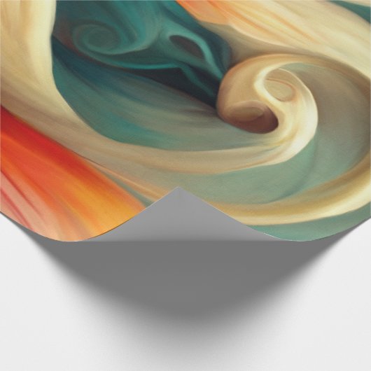 Papier Cadeau Peinture d'art décolpage de conception florale (Coin)