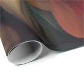 Papier Cadeau Peinture d'art décolpage de conception florale (Coin rond)