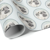 Papier Cadeau Peinture de berger anatolienne - Art original de c (Coin rond)