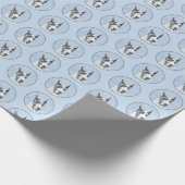 Papier Cadeau Peinture de Great Dane (Arlequin) - Art original d (Coin)