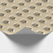 Papier Cadeau Peinture de la hache afghane - jolie art original  (Coin)