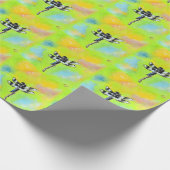 Papier Cadeau Peinture de libellules chatoyante (Coin)