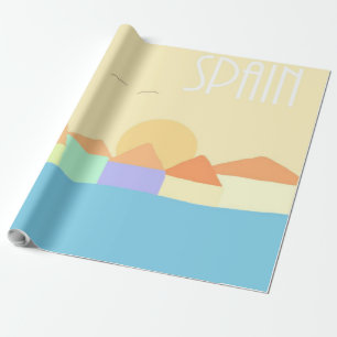 Papier Cadeau peinture de paysage en espagne