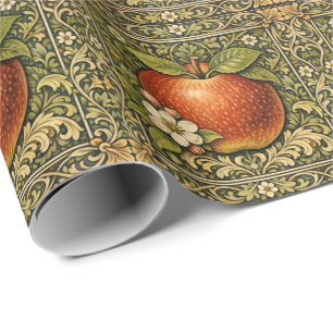 Papier Cadeau Peinture de pomme vintage