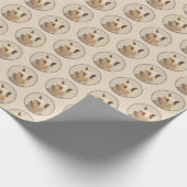 Papier Cadeau Peinture de Silky Terrier - Cute Original Dog Art (Coin)