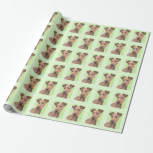 Papier Cadeau Peinture de Terrier irlandais - Cute Original Dog