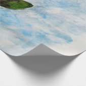 Papier Cadeau Peinture de tournesol aquarelle (Coin)