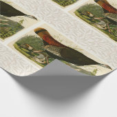 Papier Cadeau Peinture d'oiseaux sauvages de Turquie Audubon (Coin)