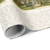 Papier Cadeau Peinture d'oiseaux sauvages de Turquie Audubon (Coin rond)