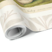 Papier Cadeau Peinture d'oiseaux sauvages de Turquie Audubon (Coin rond)