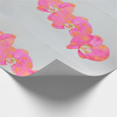 Papier Cadeau Peinture d'orchidée rose (Coin)