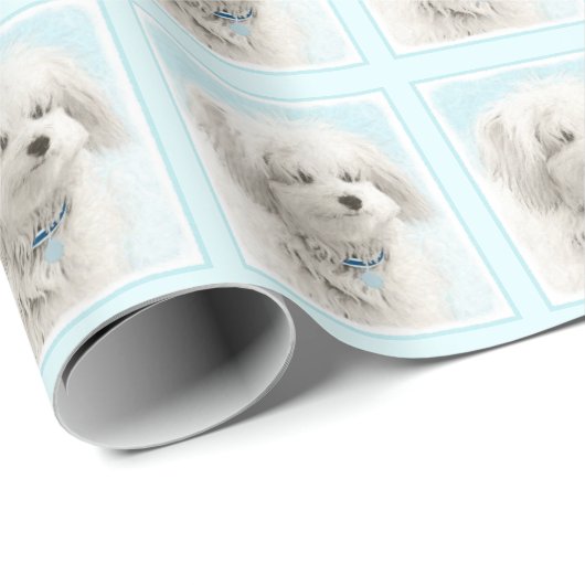 Papier Cadeau Peinture en coton de Tuléar - Joli art original po (Coin rond)