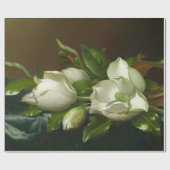Papier Cadeau Peinture florale de Heade Magnolias (Plat)