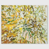 Papier Cadeau Peinture gaufrée expressive sur toile, créée à l'a (Plat)