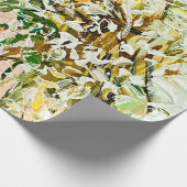 Papier Cadeau Peinture gaufrée expressive sur toile, créée à l'a (Coin)