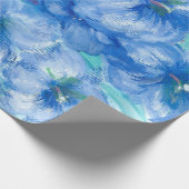 Papier Cadeau Peinture Gentienne Bleue (Coin)
